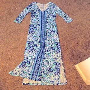 Lilly Pulitzer Maxi/Mid Dress with 3/4 sleeves